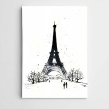 Dekolata Eyfel Paris Modern Sanat 30x40 cm Kanvas Tablo