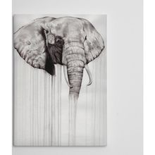 Dekolata Fil 35x50 cm Kanvas Tablo