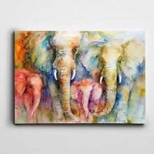 Dekolata Fil Ailesi 25x35 cm Kanvas Tablo