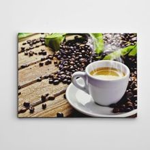 Dekolata Fincan ve Kahveler 40x60 cm Kanvas Tablo