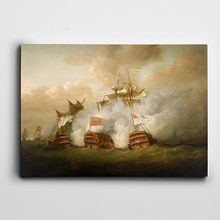 Dekolata Fırtına Bayraklar 60x85 cm Kanvas Tablo