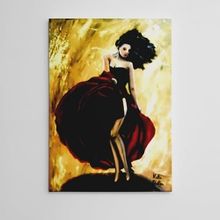 Dekolata Flamingo Yağlıboya Reprodüksiyon 60x85 cm Kanvas Tablo