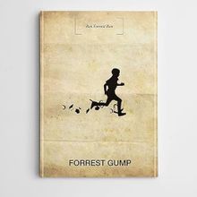 Dekolata Forrest Gump 20x30 cm Kanvas Tablo