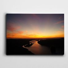 Dekolata Gün Batımı Doğa Manzara 100x140 cm Kanvas Tablo