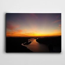 Dekolata Gün Batımı Doğa Manzara 25x35 cm Kanvas Tablo