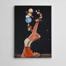 Dekolata Güneş Sistemi İle Spor Mini 70x100 cm Kanvas Tablo