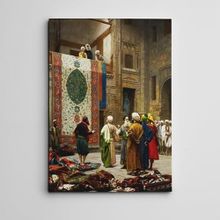Dekolata Halı Tüccarı Yağlı Boya Reprodüksiyon 140x200 cm Kanvas Tablo