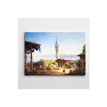 Dekolata İstanbul Manzarası ve Minare 35x50 cm Kanvas Tablo