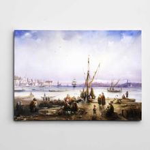 Dekolata İstanbul Osmanlı Manzarası 40x60 cm Kanvas Tablo