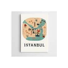 Dekolata İstanbul Suriçi Modern Sanat 60x85 cm Kanvas Tablo