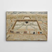Dekolata Kabe Minyatür Çizimi 20x30 cm Kanvas Tablo