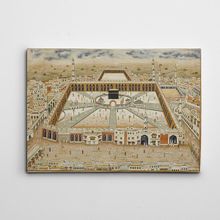 Dekolata Kabe Minyatür Çizimi 35x50 cm Kanvas Tablo