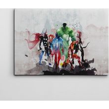 Dekolata Kahramanlar 50x70 cm Kanvas Tablo