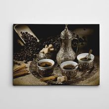 Dekolata Kahve Baykuş 40x60 cm Kanvas Tablo