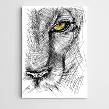 Dekolata Kaplan Modern Sanat 20x30 cm Kanvas Tablo