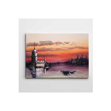 Dekolata Kız Kulesi Manzara 50x70 cm Kanvas Tablo