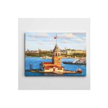 Dekolata Kız Kulesi Manzarası 30x40 cm Kanvas Tablo