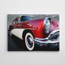 Dekolata Klasik Eski Otomobil 100x140 cm Kanvas Tablo