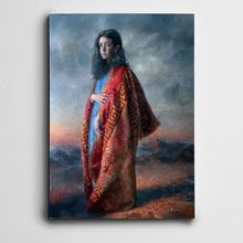 Dekolata Küçük Kız Çocuğu Mini 40x60 cm Kanvas Tablo