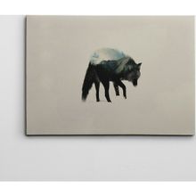 Dekolata Kurt ve Dağ 40x60 cm Kanvas Tablo