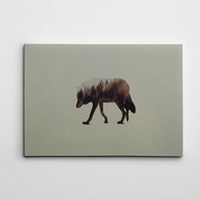 Dekolata Kurt ve Orman 50x70 cm Kanvas Tablo