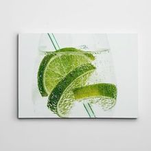 Dekolata Limon Dilimleri 70x100 cm Kanvas Tablo