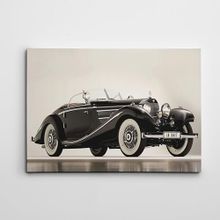 Dekolata Mercedes Retro 140x200 cm Kanvas Tablo