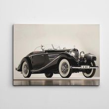 Dekolata Mercedes Retro 35x50 cm Kanvas Tablo