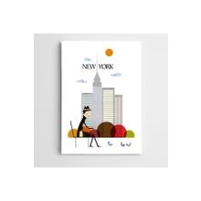 Dekolata New York Çizim 30x40 cm Kanvas Tablo