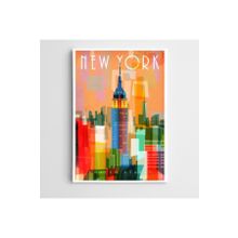 Dekolata New York Renkli 20x30 cm Kanvas Tablo