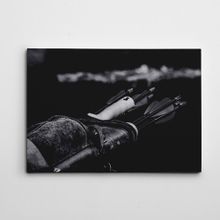 Dekolata Oklar Siyah Beyaz 35x50 cm Kanvas Tablo