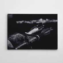 Dekolata Oklar Siyah Beyaz 85x120 cm Kanvas Tablo