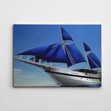 Dekolata Okyanusta Yekenli 50x70 cm Kanvas Tablo