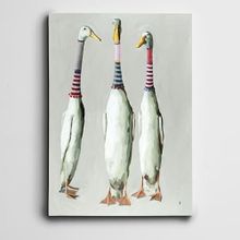Dekolata Ördekler Mini 60x85 cm Kanvas Tablo