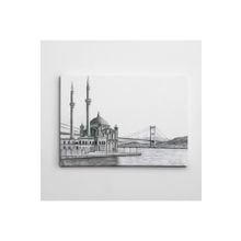 Dekolata Ortaköy Siyah Beyaz 85x120 cm Kanvas Tablo