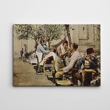 Dekolata Osmanlı Sakal Traşı 100x140 cm Kanvas Tablo
