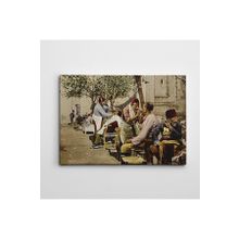 Dekolata Osmanlı Sakal Traşı 20x30 cm Kanvas Tablo