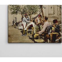 Dekolata Osmanlı Sakal Traşı 50x70 cm Kanvas Tablo