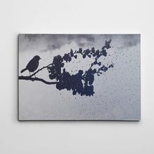 Dekolata Özgür Kuş Siyah Beyaz 140x200 cm Kanvas Tablo