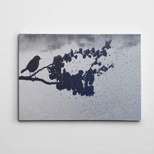 Dekolata Özgür Kuş Siyah Beyaz 30x40 cm Kanvas Tablo