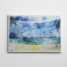 Dekolata Palmiyeler ve Deniz 50x70 cm Kanvas Tablo