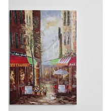 Dekolata Paris Manzara Yağlıboya Reprodüksiyon 35x50 cm Kanvas Tablo