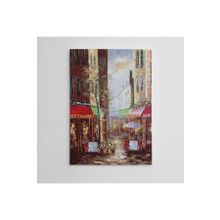 Dekolata Paris Manzara Yağlıboya Reprodüksiyon 50x70 cm Kanvas Tablo