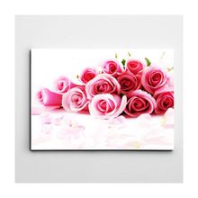 Dekolata Pembe Güller 20x30 cm Kanvas Tablo
