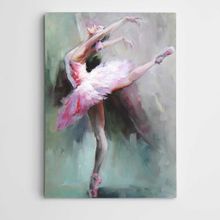 Dekolata Pembeli Balerin Modern Sanat 20x30 cm Kanvas Tablo