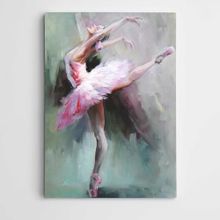 Dekolata Pembeli Balerin Modern Sanat 60x85 cm Kanvas Tablo