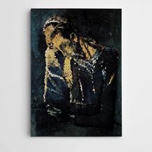 Dekolata Portreler Mozaik Modern Sanat 40x60 cm Kanvas Tablo