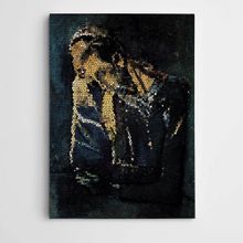 Dekolata Portreler Mozaik Modern Sanat 60x85 cm Kanvas Tablo