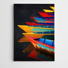 Dekolata Renkli Sandallar Modern Sanat 35x50 cm Kanvas Tablo