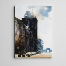 Dekolata Şehir ve Binalar Mini 20x30 cm Kanvas Tablo